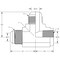 World Wide Fittings Male JIC to Female Pipe to Male JIC Run Tee F5805X06X04X06 - alternate 2